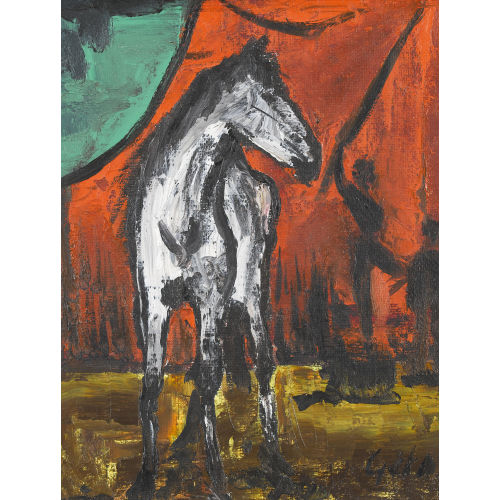 JEAN-LOUIS G�TAZ : Pferd in der Manege (DOBIASCHOFSKY AUKTIONEN AG)