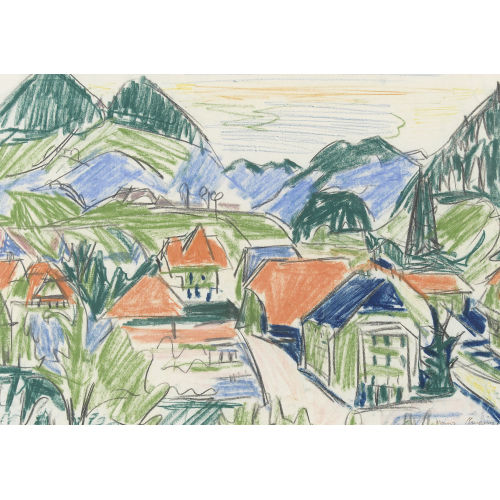 WERNER NEUHAUS : Sommerliche Landschaft bei Oschwand (DOBIASCHOFSKY AUKTIONEN AG)