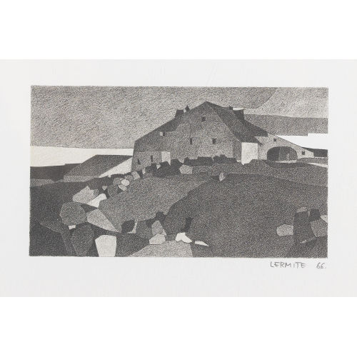 JEAN-PIERRE (EIGTL. SCHMID LERMITE : 'L′ancien coll�ge / Mont-de-Travers' (DOBIASCHOFSKY AUKTIONEN AG)