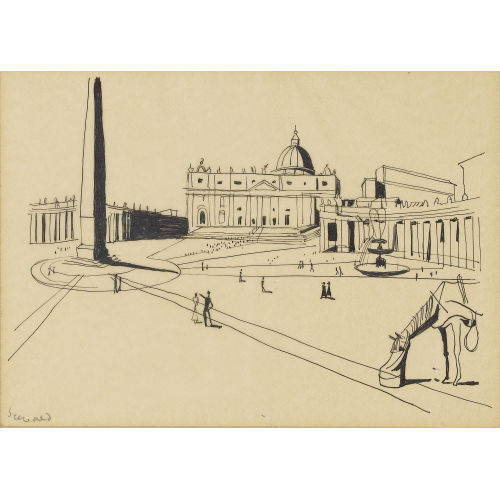 RICHARD SEEWALD : Petersplatz (DOBIASCHOFSKY AUKTIONEN AG)