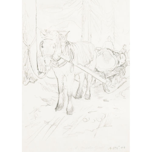 ALFRED HEINRICH PELLEGRINI : Fuhrwerk (DOBIASCHOFSKY AUKTIONEN AG)