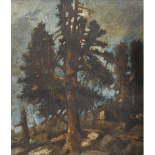 WALTER KREBS : Steilhang mit Baum (DOBIASCHOFSKY AUKTIONEN AG)