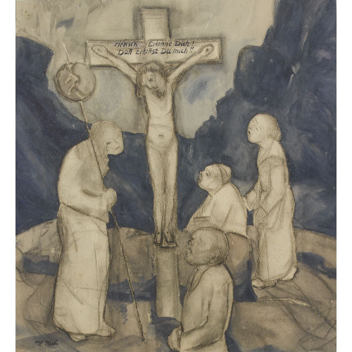 WALTER KREBS : Kreuzigung Christi (DOBIASCHOFSKY AUKTIONEN AG)