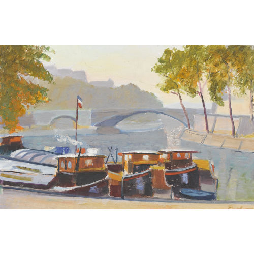 PAUL JAKOB) PAOLO (EIGTL. M�LLER : Pariser Seinepartie (DOBIASCHOFSKY AUKTIONEN AG)