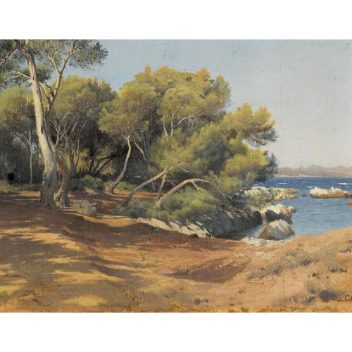 (JEAN BAPTISTE) ARTHUR CALAME : Ile Saint-Honorat (DOBIASCHOFSKY AUKTIONEN AG)