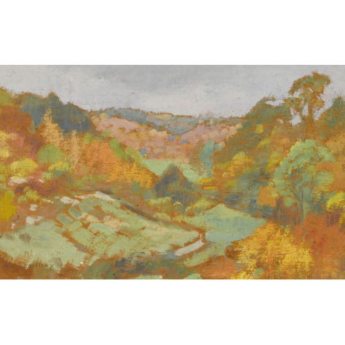 AUGUSTE DONNAY : Herbstliche Landschaft (DOBIASCHOFSKY AUKTIONEN AG)