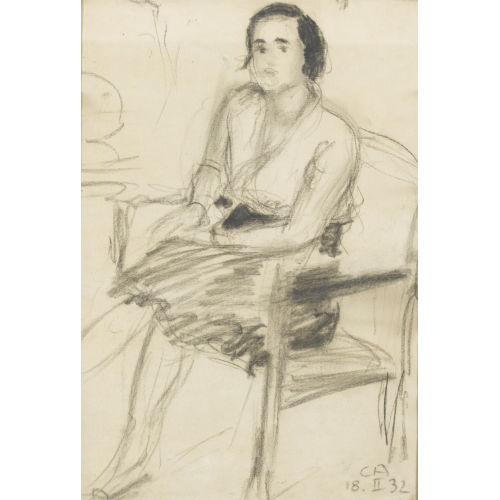 CUNO AMIET : 'Portrait de Madame Kaganovitch' (DOBIASCHOFSKY AUKTIONEN AG)