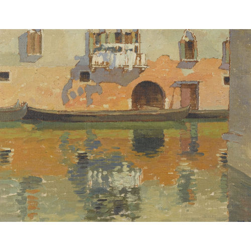 TH�ODORE DELACHAUX : Kanalpartie in Venedig (DOBIASCHOFSKY AUKTIONEN AG)