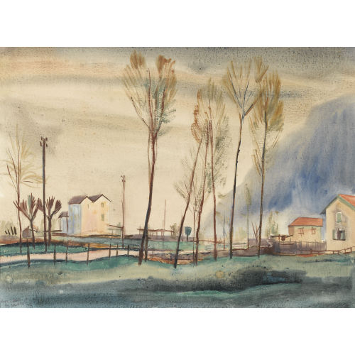 OTTO BAUMBERGER : Tessiner Landschaft (DOBIASCHOFSKY AUKTIONEN AG)