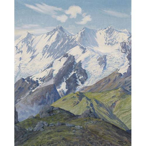 REMO PATOCCHI : Die Mischabelgruppe vom Fletschhorn aus (DOBIASCHOFSKY AUKTIONEN AG)