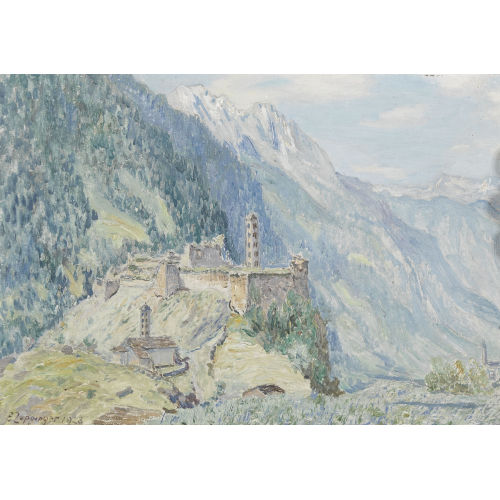 ERNST ZUPPINGER : Castello di Mesocco (DOBIASCHOFSKY AUKTIONEN AG)