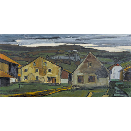 ALBERT SCHNYDER : 'Ciel gris � Ocourt' (DOBIASCHOFSKY AUKTIONEN AG)