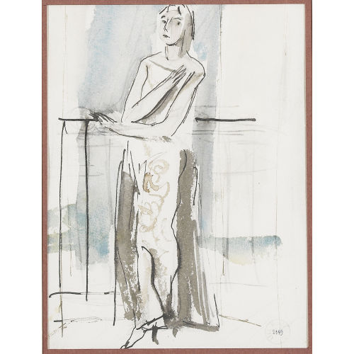 MAURICE BARRAUD : Femme au balcon (DOBIASCHOFSKY AUKTIONEN AG)