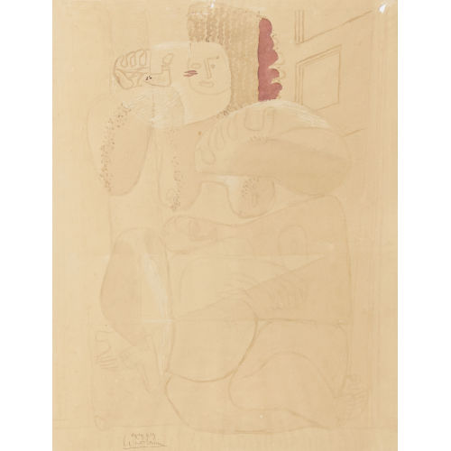 CHARLES-�DOUARD) LE CORBUSIER (EIGTL. JEANNERET : Abstrahierter Frauenakt (DOBIASCHOFSKY AUKTIONEN AG)