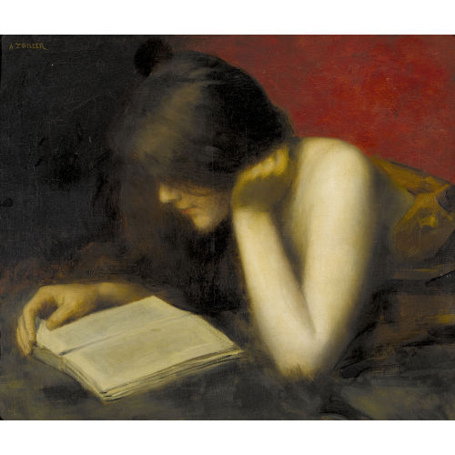 MARIE-AUGUSTIN ZWILLER : 'La liseuse' (DOBIASCHOFSKY AUKTIONEN AG)