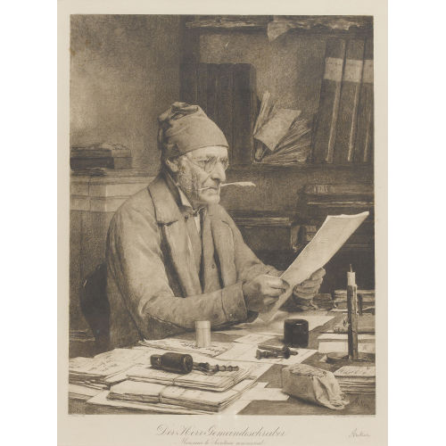 ALBERT ANKER : 'Der Herr Gemeindeschreiber' (DOBIASCHOFSKY AUKTIONEN AG)