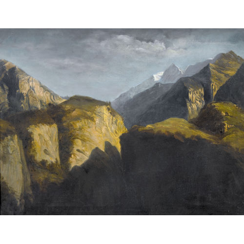 FRAN�OIS DIDAY : Berglandschaft im Mondlicht (DOBIASCHOFSKY AUKTIONEN AG)