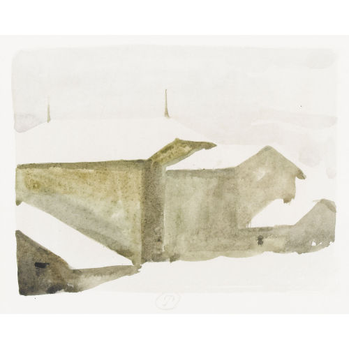 G�RARD DE PAL�ZIEUX : Maison sous la neige (DOBIASCHOFSKY AUKTIONEN AG)