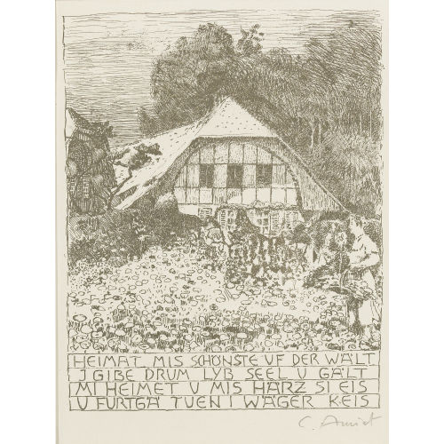 CUNO AMIET : 'Haus und Garten des K�nstlers' (DOBIASCHOFSKY AUKTIONEN AG)