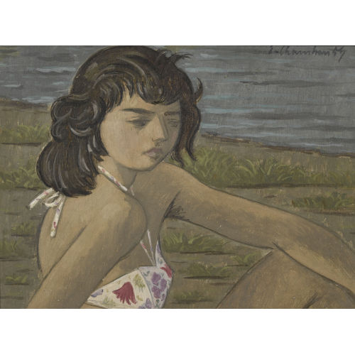 EMILE FRAN�OIS CHAMBON : 'Jeune baigneuse' (DOBIASCHOFSKY AUKTIONEN AG)