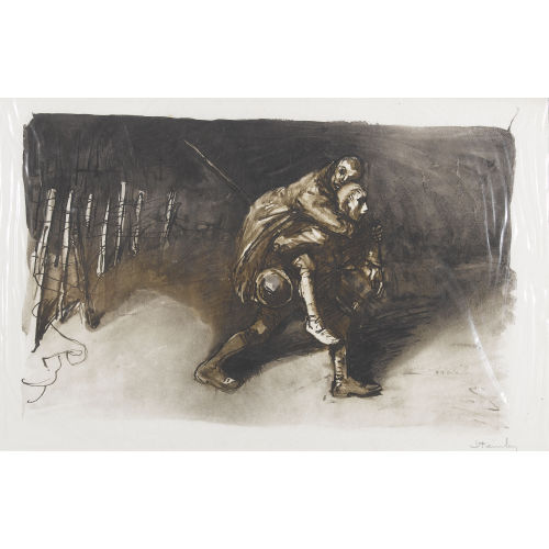 TH�OPHILE-ALEXANDRE STEINLEN : 'Les deux amis' (DOBIASCHOFSKY AUKTIONEN AG)