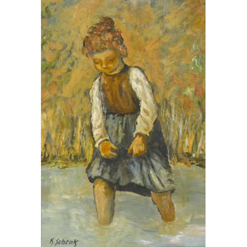 KARL SCHENK : Junges M�dchen im Wasser (DOBIASCHOFSKY AUKTIONEN AG)