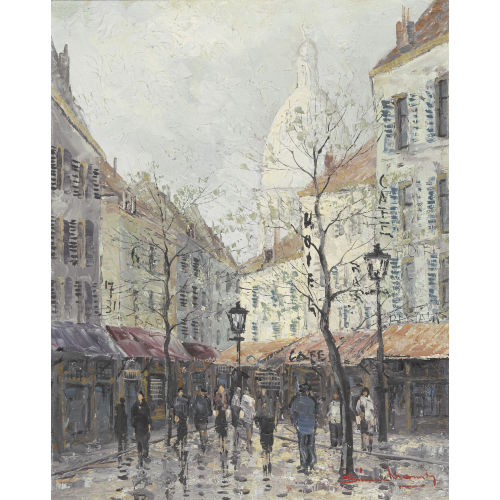 SIMON KRAMER : Montmartre im Winter (DOBIASCHOFSKY AUKTIONEN AG)