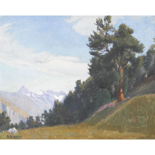 ROBERT KIENER : 'Jungfrau und Riffelalp' (DOBIASCHOFSKY AUKTIONEN AG)