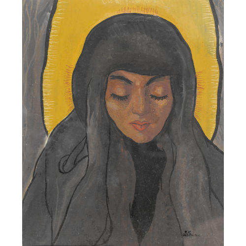 CHARLES CLOS OLSOMMER : Femme m�ditante (DOBIASCHOFSKY AUKTIONEN AG)