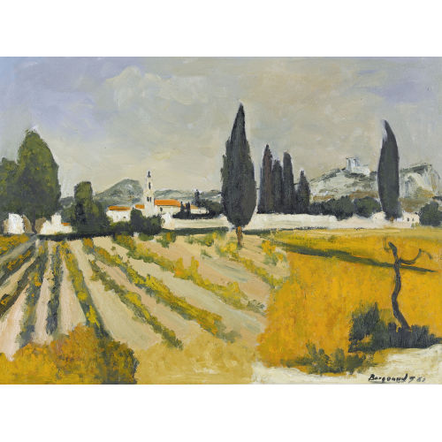 GEORGES BORGEAUD : Landschaft in der Provence (DOBIASCHOFSKY AUKTIONEN AG)