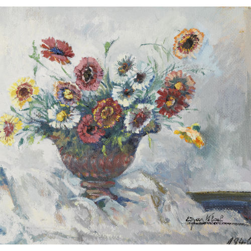 EDGAR VITAL : Stillleben mit Blumen in einer Vase (DOBIASCHOFSKY AUKTIONEN AG)