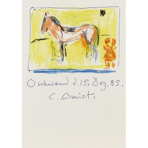 CUNO AMIET : Kind mit Pferd (DOBIASCHOFSKY AUKTIONEN AG)