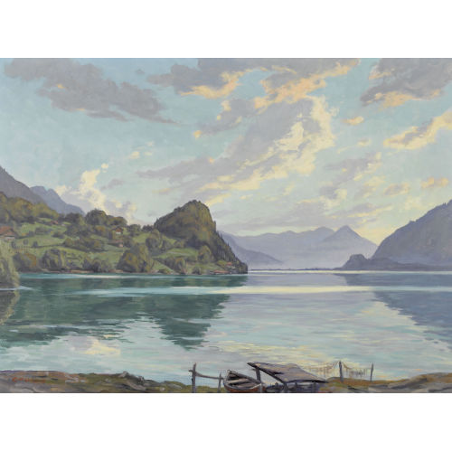 EKKEHARD ERWIN KOHLUND : 'F�hn-Abend am Brienzersee' (DOBIASCHOFSKY AUKTIONEN AG)
