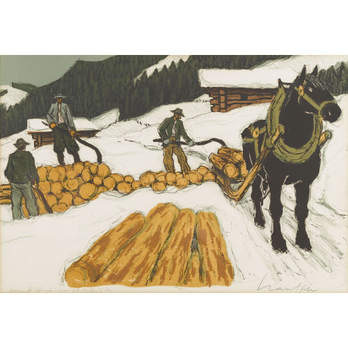 FRED STAUFFER : Winterarbeit (DOBIASCHOFSKY AUKTIONEN AG)