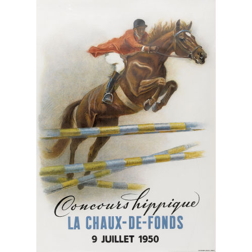 IWAN EDWIN HUGENTOBLER : 'Concours hippique La Chaux-de-Fonds 1950' (DOBIASCHOFSKY AUKTIONEN AG)