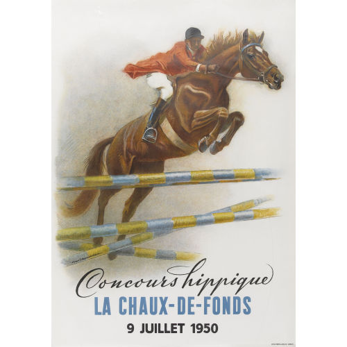 IWAN EDWIN HUGENTOBLER : 'Concours hippique La Chaux-de-Fonds 1950' (DOBIASCHOFSKY AUKTIONEN AG)