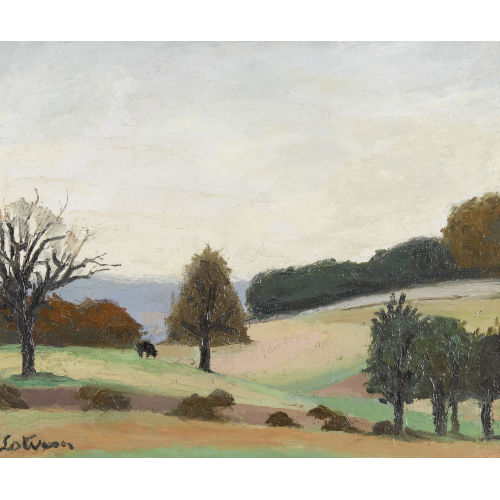 ROBERT LOTIRON : Herbstliche Feldlandschaft (DOBIASCHOFSKY AUKTIONEN AG)