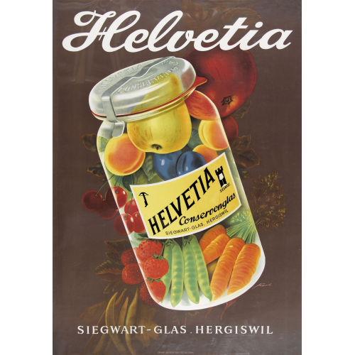 LEO KECK : 'Helvetia Konserven' (DOBIASCHOFSKY AUKTIONEN AG)