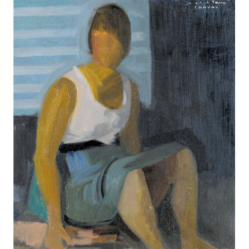ALBERT CHAVAZ : 'Jacqueline assise' (DOBIASCHOFSKY AUKTIONEN AG)