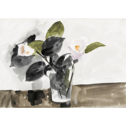ALBERT CHAVAZ : Stillleben mit Blumen im Glas (DOBIASCHOFSKY AUKTIONEN AG)