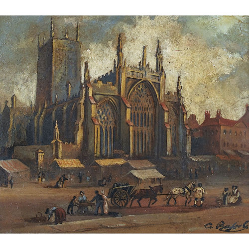CARLO BOSSOLI : 'The Holy Trinity Church in Blythburgh' (DOBIASCHOFSKY AUKTIONEN AG)