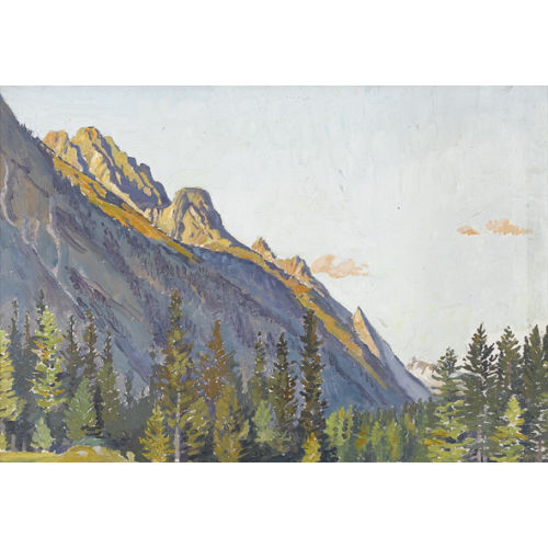 MARGUERITE REUTTER-JUNOD : Sommerliche Bergpartie in Wallis (DOBIASCHOFSKY AUKTIONEN AG)