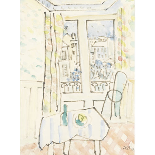 OTTO ABT : 'Hotelzimmer' (DOBIASCHOFSKY AUKTIONEN AG)