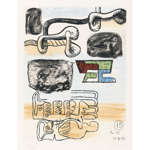 CHARLES-�DOUARD) LE CORBUSIER (EIGTL. JEANNERET : 'Unit� Nr. 15' (DOBIASCHOFSKY AUKTIONEN AG)