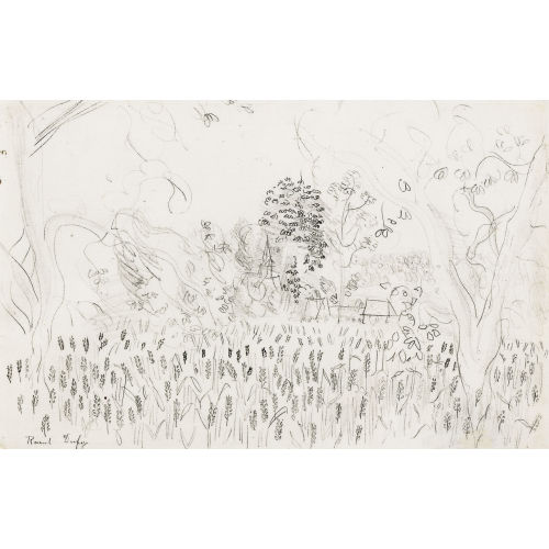 RAOUL DUFY : 'Clocher dans les bl�s' (DOBIASCHOFSKY AUKTIONEN AG)