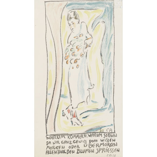 CUNO AMIET : Frau mit Blumen (DOBIASCHOFSKY AUKTIONEN AG)