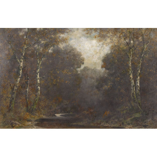 EDUARD R�DIS�HLI : Herbstlich bewaldete Bachlandschaft (DOBIASCHOFSKY AUKTIONEN AG)