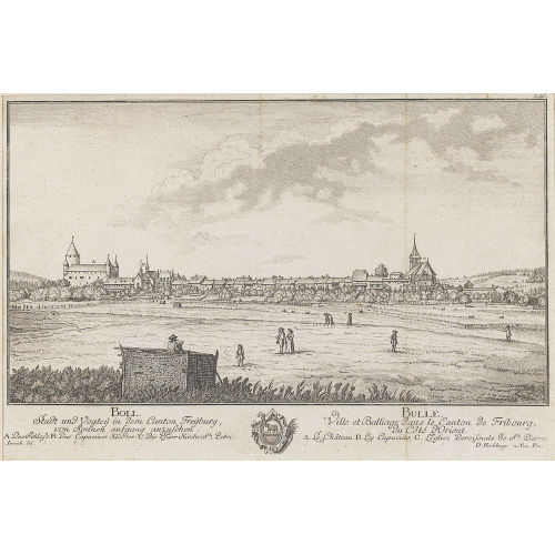 DAVID HERRLIBERGER : 'Boll. Bulle. Stadt und Vogtey in dem Canton Freyburg,...' (DOBIASCHOFSKY AUKTIONEN AG)