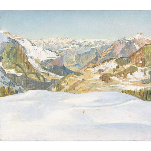 MARCUS JACOBI : Schneeschmelze in den Bergen (DOBIASCHOFSKY AUKTIONEN AG)