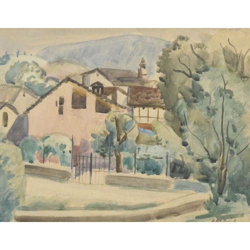 HEINRICH HERZIG : Gutshof mit Park (DOBIASCHOFSKY AUKTIONEN AG)